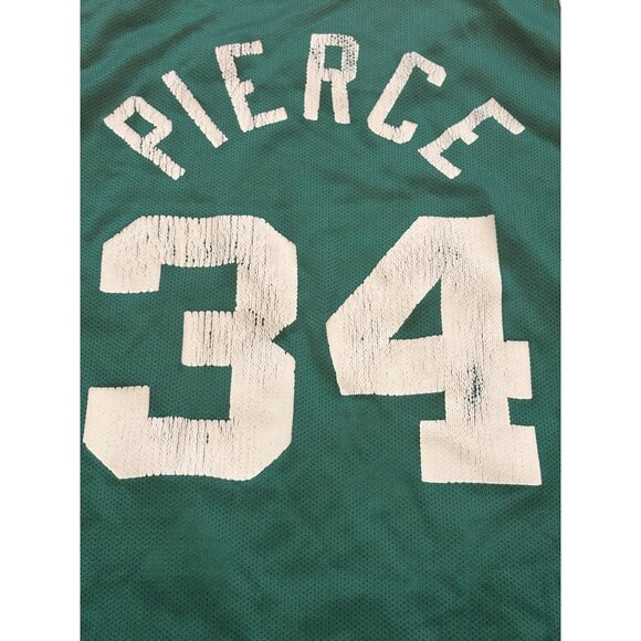 Vintage 90's Champion Boston Celtics Paul Pierce #34 NBA Green Jersey Men's 48 - Picture 6 of 8